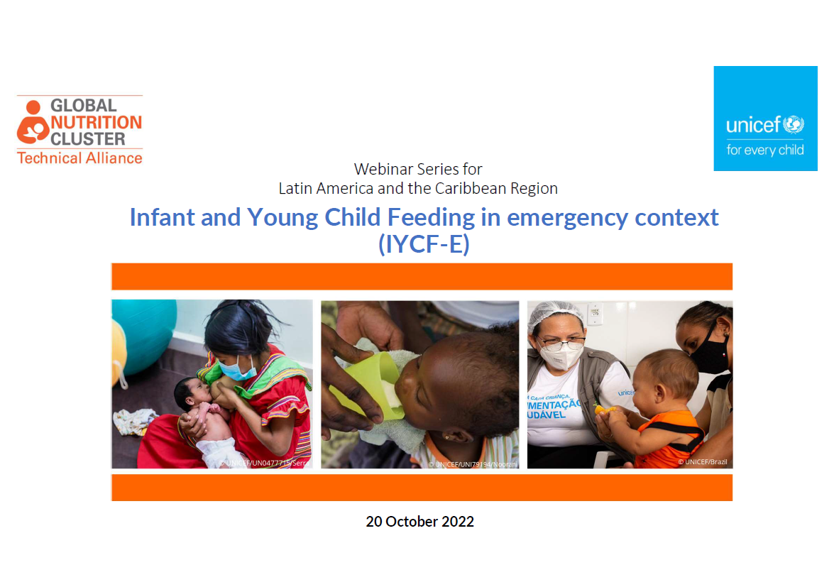 Support to complementary feeding in emergencies (focus on children 6-23- months) presentation