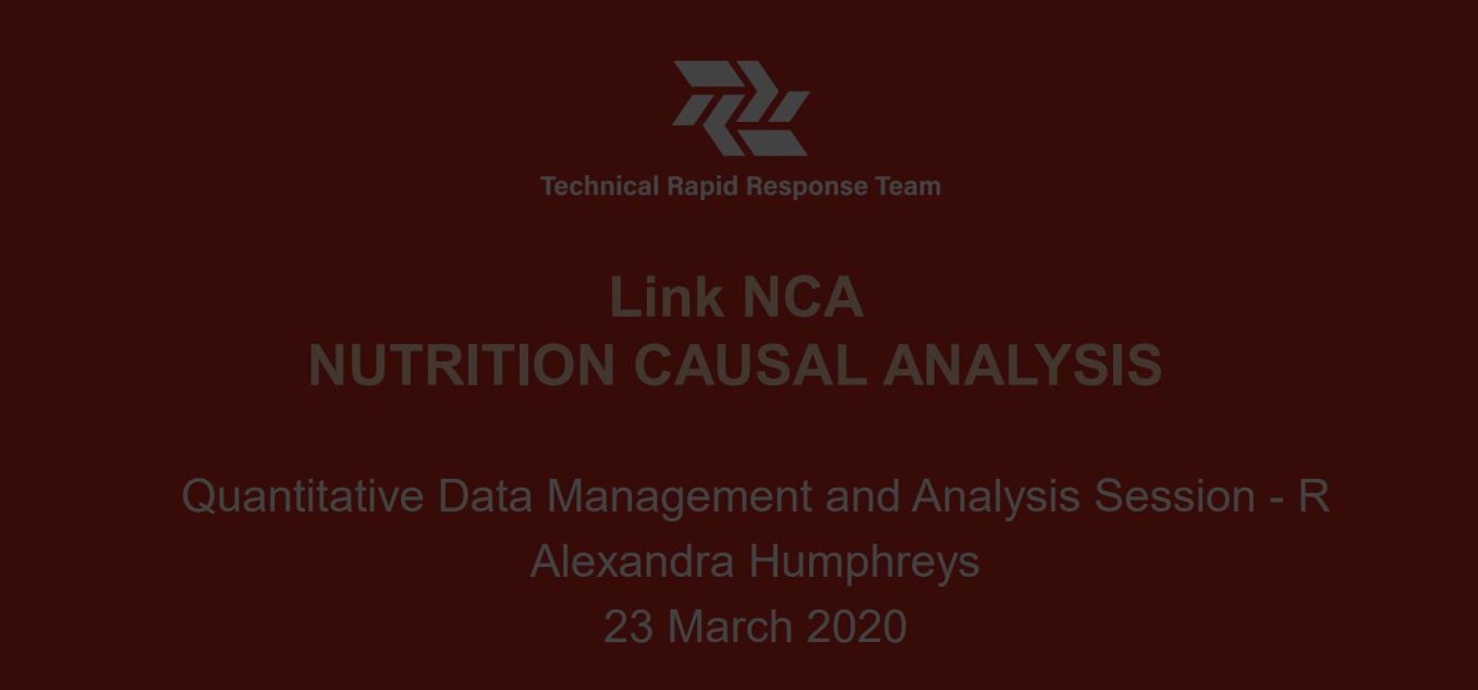 Quantitative Data Management and Analysis presentation