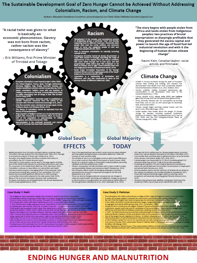 Colonialism, Racism and Climate Change Poster