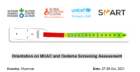 Orientation on MUAC and Oedema Screening Assessment