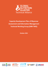 Capacity Development Plan of Myanmar Assessment and Information Management Technical Working Group (AIM-TWG)