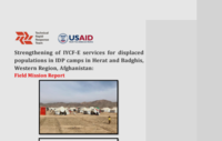 Strengthening of IYCF-E services for displaced populations in IDP camps of  Herat and Badghis western region, Afghanistan: Filed report 