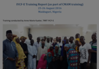 Nigeria IYCF-E training report