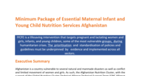 Minimum Packages of Essential Maternal Infant and Young Child Nutrition Services 