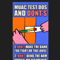 MUAC test do's and don'ts 