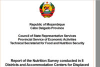 SMART survey nutrition report-Mozambique