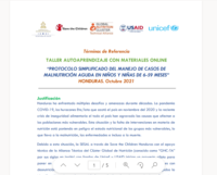 Honduras Training kit-"Simplified Protocol for Management of Acute Malnutrition 6-59 Months