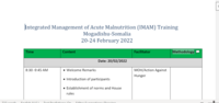 Integrated Management of Acute Malnutrition Training materials 