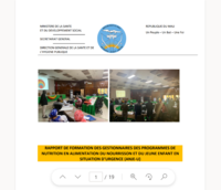 Mali IYCF-E Training report 